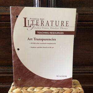 Prentice Hall Literature Teaching Resources Art Transparencies paperback book